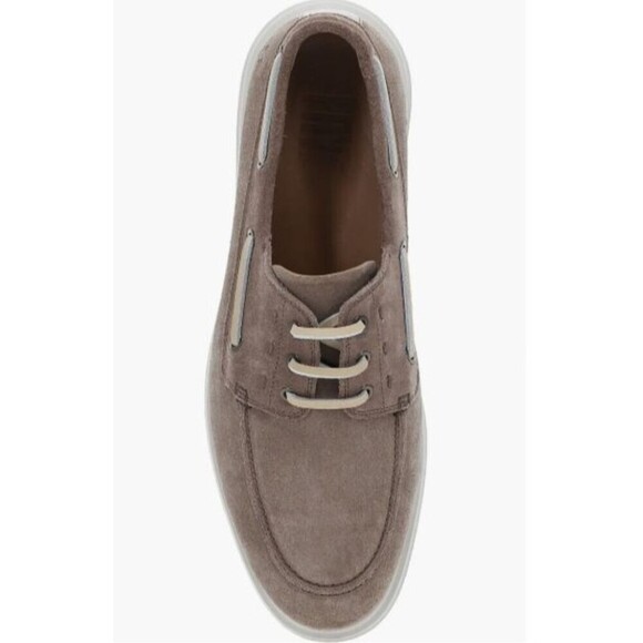 Frye Connor Leather Lace Up Boat Shoes Mens 12 Driftwood Nubuck New in Box main image 6